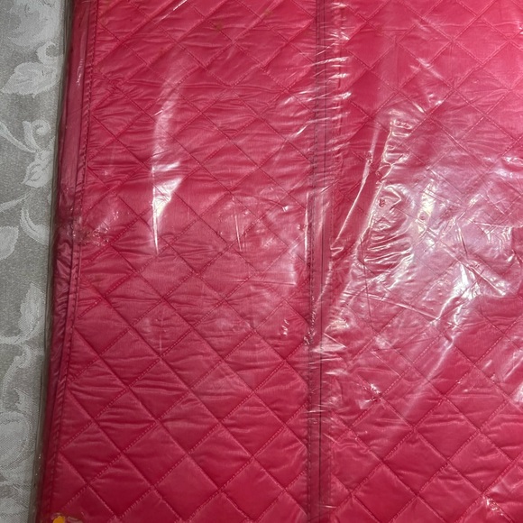 Other Hot Pink Garment Bag All Quilt Vinyl Plastic Jumbo Size Holds